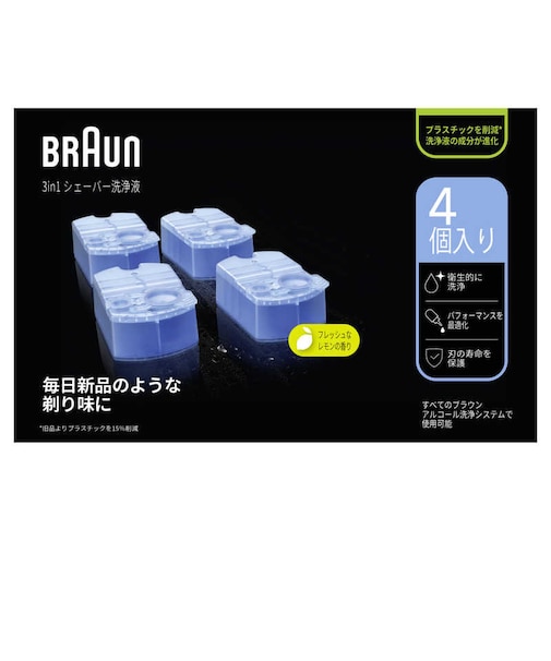ブラウン　クリｰンandリニュｰシステム専用洗浄液カｰトリッジ(4個入) CCR4CR
