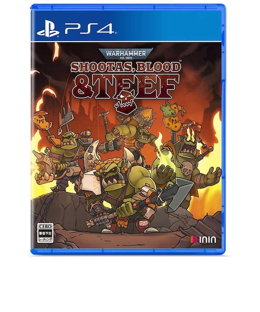 ININGAMES　PS4ゲームソフト Warhammer 40000:Shootas Blood & Teef 通常版 ｳｵｰﾊﾝﾏｰﾌｫｰﾃｨｰｹｰ<br>★こちらの商品は人気商品のため、色違い・仕様違い等含め「一家族１台限り」でのご協力をお願いしております。