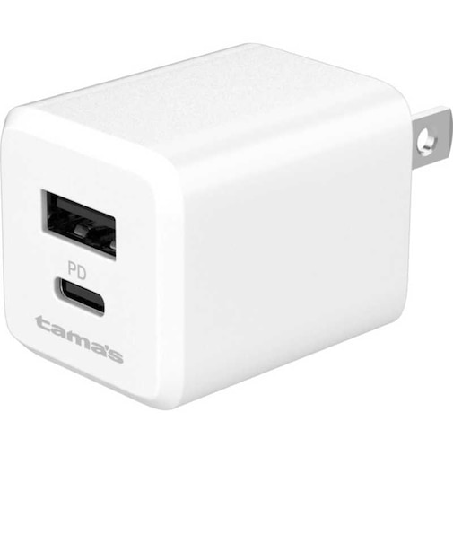 多摩電子工業　PD30W コンセントチャージャー C＋A ［2ポート /USB Power Delivery対応 /GaN(窒化ガリウム) 採用］ TSAP157UCW
