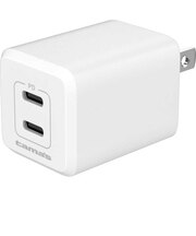 多摩電子工業　PD30W コンセントチャージャー C×2 ［2ポート /USB Power Delivery対応 /GaN(窒化ガリウム) 採用］ TSAP157C2W