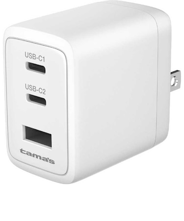 多摩電子工業　PD45W コンセントチャージャー C×2＋A ホワイト TSAP164UC2W