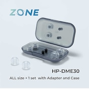 ラディウス ハイグレードモデル ZONE ディープマウントイヤーピース (ケース付き:XS・S・M・L×各1セット) クリア HPDME30CL
