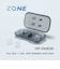 ラディウス　ハイグレードモデル ZONE ディープマウントイヤーピース (ケース付き：XS・S・M・L×各1セット)　クリア HPDME30CL