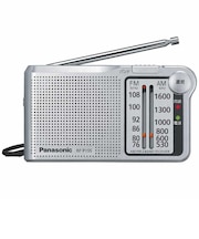 パナソニック　ポータブルラジオ ワイドFM対応 シルバー RFP155S