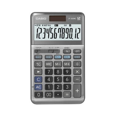 カシオ　軽減税率計算対応電卓 JF200RCN