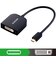 エレコム　0.15m[USB-C オス→メス DVI]変換アダプタ ブラック ADCDVIBK