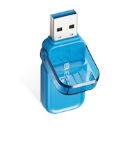 エレコム　USBメモリー USB3.1(Gen1)対応 フリップキャップ式 128GB ブルー MFFCU3128GBU