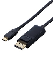 エレコム　USB Type-C - DisplayPort 変換 ケーブル 1m USB-C プラグ to DP ( ディスプレイポート )プラグ 4K 60Hz ブラック CACCDP10BK2