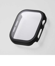エレコム　アップルウォッチ カバー ［46mm］ フルカバー ケース セラミックコート ゴリラガラス ブラック AW24AFCGOCBK
