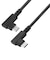 エレコム　USB2.0ケーブル C-Cタイプ 認証品 USB PD対応 最大240W 両端L字コネクタ やわらか 1.0m U2CCLLEY10NBK