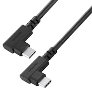 エレコム　USB2.0ケーブル C-Cタイプ 認証品 USB PD対応 最大240W 両端L字コネクタ やわらか 1.5m U2CCLLEY15NBK
