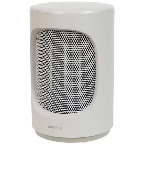 ヤマゼン　ミニセラミックヒーター 600W 2時間オートオフ機能 ベージュ EDMFT06