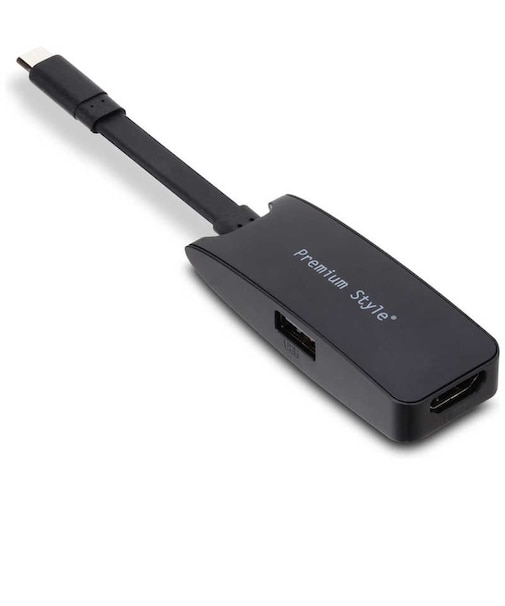 PGA　USB Type-Cコネクタ HDMIミラーリング アダプタ Premium Style ブラック PGSMTVAD1BK