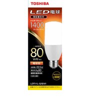 東芝　LED電球(T形)80W形相当 電球色 口金E26 LDT11LGSV1