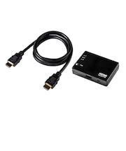 ELPA　HDMIセレクター ケーブル付［3入力 /1出力 /4K対応 /自動］ ASLHD302C