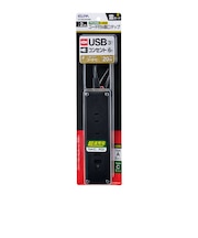 ELPA コード付6個口USBタップ WL6322SUCBK