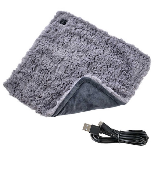 ELPA　USBホットマット グレー USBHM01GY