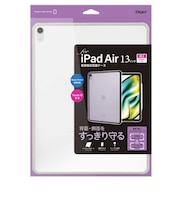ナカバヤシ iPadAir(M2)13インチ用 衝撃吸収背面ケース TBCIPA24303GY