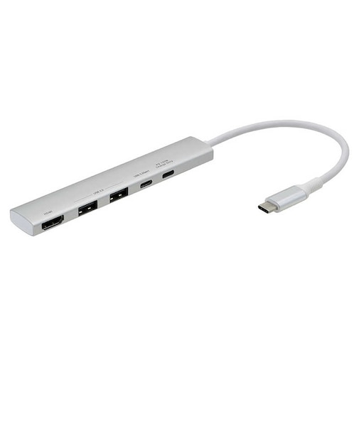 ナカバヤシ　PD対応 Type-C 5in1 スリムドッキングステーション UDC10SL