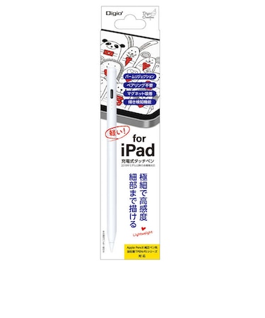 ナカバヤシ　iPad専用充電式タッチペン 軽量タイプ TPEN004W