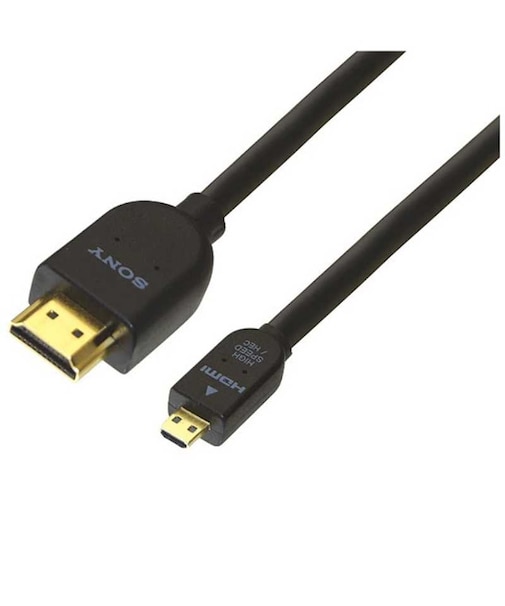ソニー　HDMI変換・延長プラグ ブラック [3m /HDMI⇔MicroHDMI /スタンダードタイプ /4K対応] DLCHEU30A