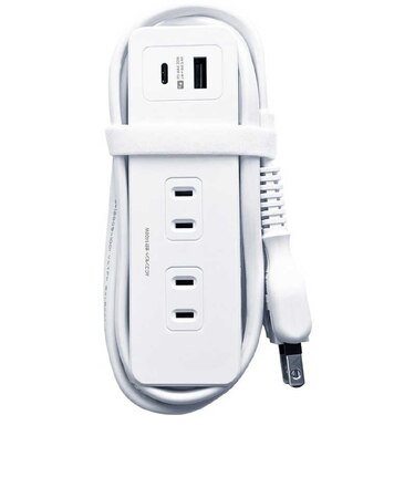 カシムラ　電源タップAC4 USBA＋C PD20W 1.2m 自動識別 リバーシブル ［1.2m /4個口 /2ポート］ AC054