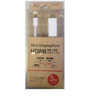 ナカバヤシ 変換アダプタ Mini DisplayPort ⇔ HDMI 2.0m BMCHD3WH