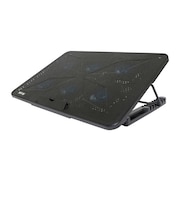 ナカバヤシ　ノｰトパソコンクｰラｰ スタンド [USB接続] 冷却ファン6基･角度調整可能･スマホスタンド付 (11.6から15.6インチ対応)   NSF06