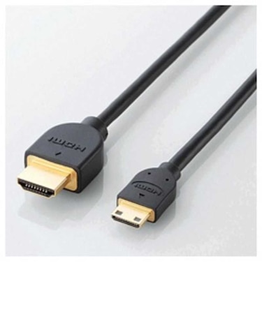 エレコム　mini HDMIケーブル ブラック [3m /HDMI⇔miniHDMI /スタンダードタイプ /4K対応] DHHD14EM30BK