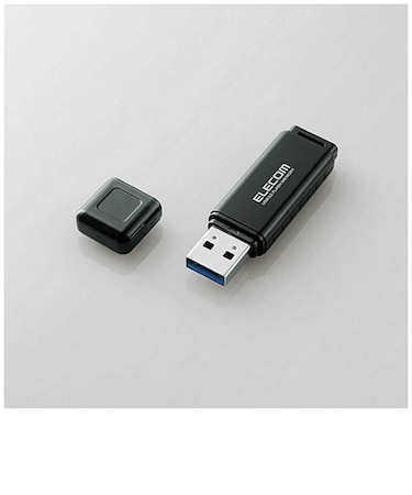 エレコム　USB3.0メモリ Mac Win MF-HSU3Aシリーズ(64GB･ブラック) MFHSU3A64GBK