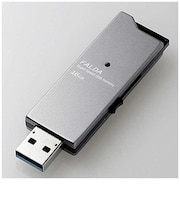 エレコム USBメモリー 16GB USB3.0 スライド式 MFDAU3016GBK