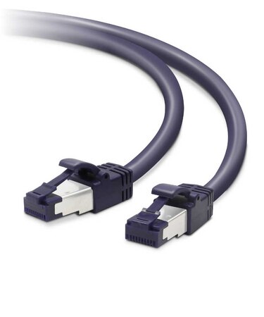 エレコム　CAT8 LANケーブル 爪折れ防止(3m･ブルーメタリック) LDOCTTBM30