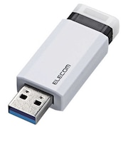 エレコム　USBメモリー 64GB USB3.1 ノック式  MFPKU3064GWH