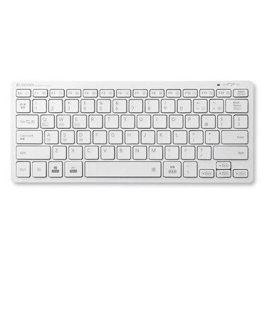 エレコム　キーボード ［ワイヤレス /Bluetooth］ ホワイト TKFBP102XWH