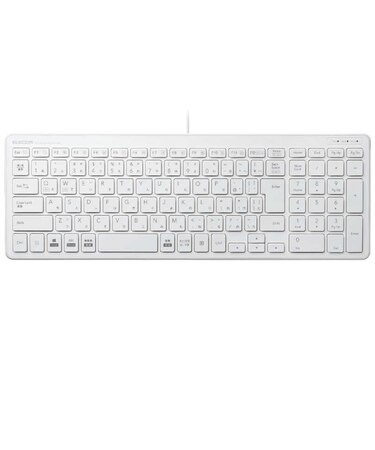 エレコム　キーボード (Mac/Windows11対応) ［有線 /USB］ ホワイト TKFCP097WH