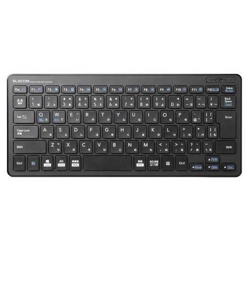 エレコム　キーボード (Mac/Windows11対応) ［ワイヤレス /USB］ ブラック TKFDP098TBK