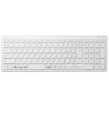 エレコム　キーボード (Mac/Windows11対応) ［ワイヤレス /USB］ ホワイト TKFDP099TWH