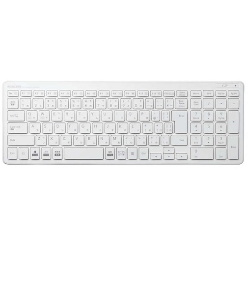 エレコム　キーボード (Mac/Windows11対応) ［ワイヤレス /USB］ ホワイト TKFDP099TWH