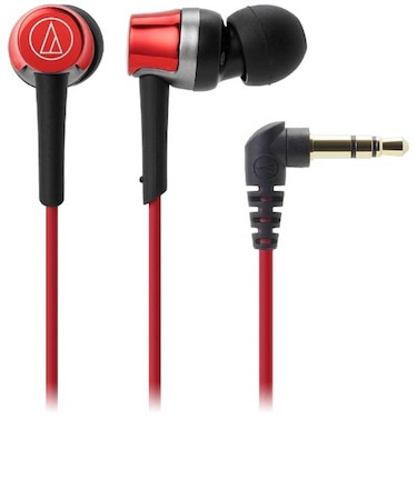 オーディオテクニカ　有線イヤホン カナル型［φ3.5mm ミニプラグ］ RD レッド ATHCKR30RD