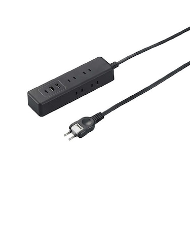 ヤザワ　USBタップ6個口PD20W1.5m 黒 高出力PD対応 20W USBポート Type-A×2、Type-C×1 ［1.5m / 6個口 / スイッチ無 / 3ポート］ H49015PD20BK