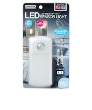 ヤザワ　無接点充電式人感明暗ナイトライト 小 ホワイト LED [電球色 /充電式] NCHSMN68WH
