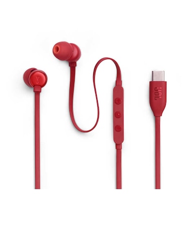 JBL　イヤホン カナル型 USB Type-C ［USB］ レッド JBLT310CRED