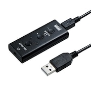 サンワサプライ USBオーディオ変換アダプタ(4極ヘッドセット用) MMADUSB4N