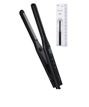 テスコム　ストレートアイロン マイナスイオン スリムプレート 13mm 120℃～200℃ 海外対応 交流(コード)式 ブラック TS368AK