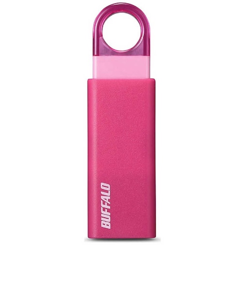 BUFFALO　USBメモリー 16GB USB3.1 ノック式 (ピンク) RUF3KS16GAPK