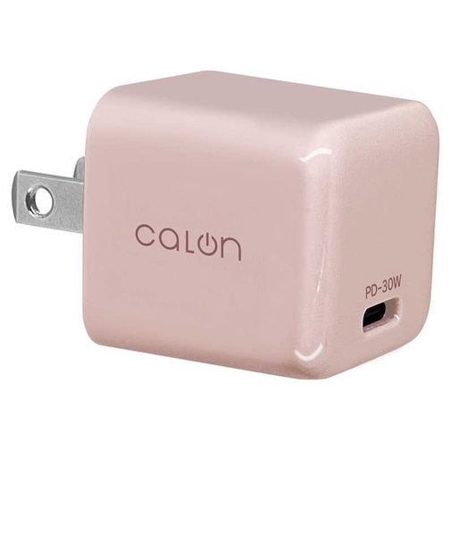 ラスタバナナ　calon AC充電器 Type-Cポート PD30W［1ポート /USB Power Delivery対応 /GaN採用］ スモーキーピンク RACC30W01SPK