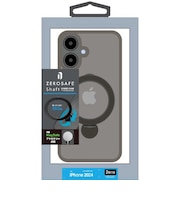 ラスタバナナ iPhone 16(6.1インチ)ZEROSAFE Shaft カメラ周囲保護 Magsafe対応 360°回転スタンドケース フロストナチュラル 8288IP461ZSFSLNL