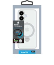 ラスタバナナ iPhone 16(6.1インチ)ZEROSAFE Shaft カメラ周囲保護 Magsafe対応 360°回転スタンドケース フロストホワイト 8385IP461ZSFSLWH