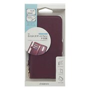 ラスタバナナ らくらくスマートフォン F-53E スタンドレザーフリップケース レッド 8467F53EBLFRD
