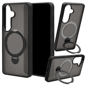 ラスタバナナ Galaxy S26 ZEROSAFE 極 回転スタンド 磁力充電対応 FBK ブラック 9311GS26ZSFBK